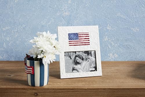 Mud Pie Flag Frame 4X6 for Memorial Day Celebrations
| Mud Pie Flag Frame 4X6 with Strong Durability and Quality
| Mud