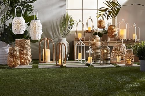 Gray Rattan Battery Lanterns for Home Decor | Mud Pie
| Mud Pie Gray Rattan Battery Lanterns | Ideal for Outdoor Lighti