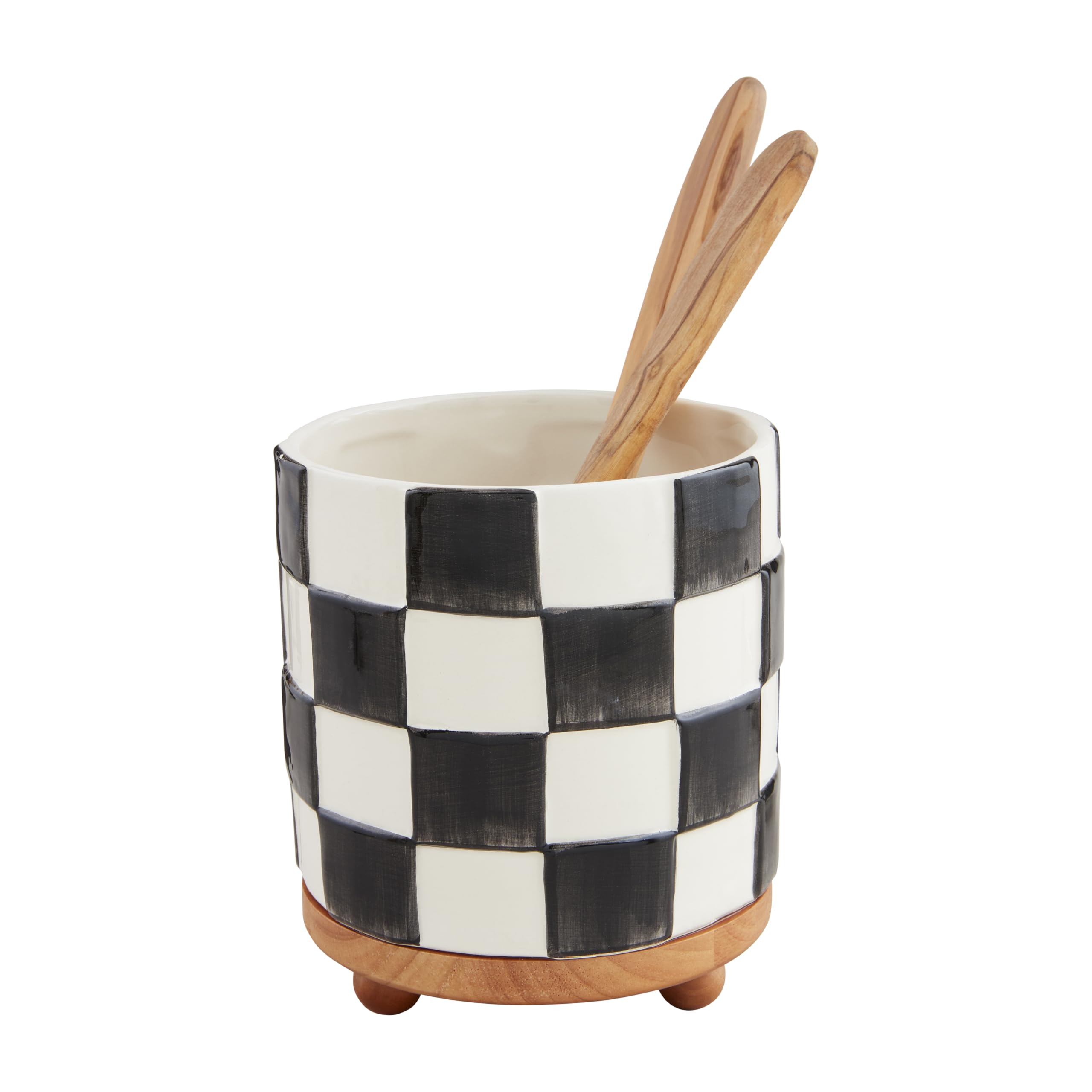 Mud Pie Checkered Utensil Crock for Kitchen Use
| Mud Pie Checkered Utensil Crock for Outdoor Picnics
| Mud Pie Checker